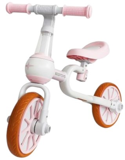 Біговел EcoToys педалі бічні колеса 4в1 LC-V1311 Pink (5903089068266) - зображення 7