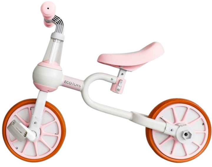 Біговел EcoToys педалі бічні колеса 4в1 LC-V1311 Pink (5903089068266) - зображення 12