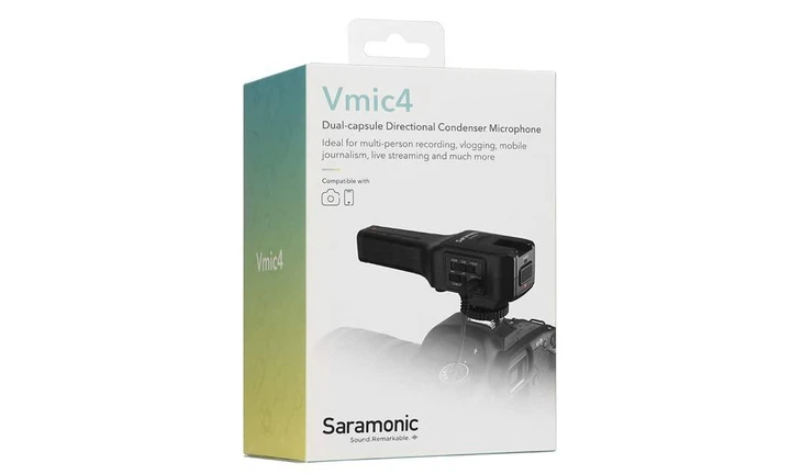 Накамерный микрофон с двумя капсюлями SARAMONIC Vmic4 - Фото 5 Накамерный микрофон с двумя капсюлями SARAMONIC Vmic4 - изображение 5