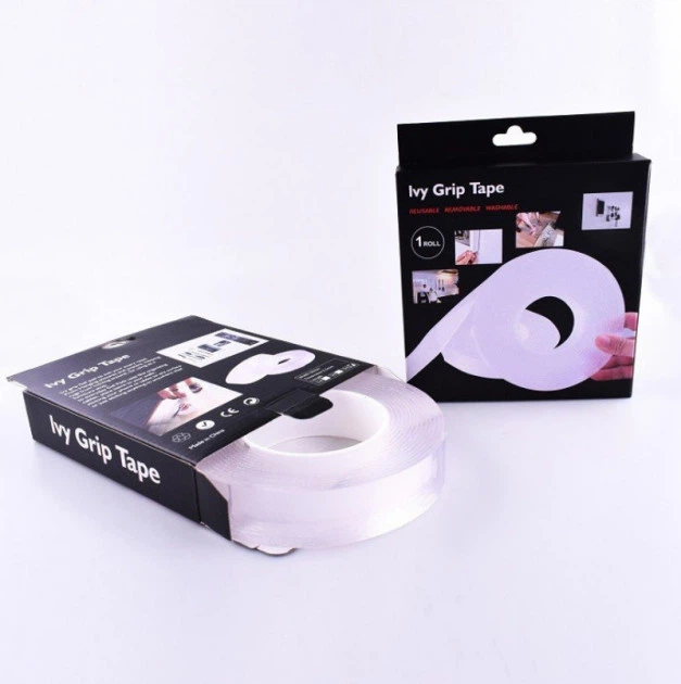 Сверхсильная двусторонняя клейкая лента Ivy Grip Tape 1 м - Фото 5 Сверхсильная двусторонняя клейкая лента Ivy Grip Tape 1 м - изображение 5