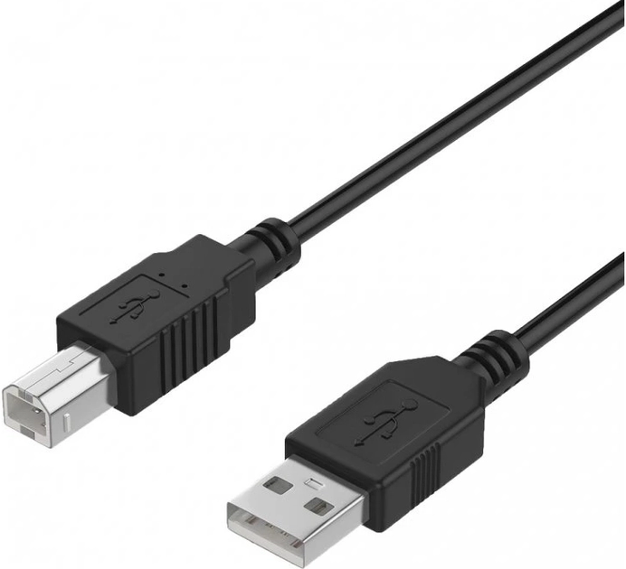 Kabel Winner Group, USB Type-A to USB Type-B 3m Black (8591194105494) - obraz 1