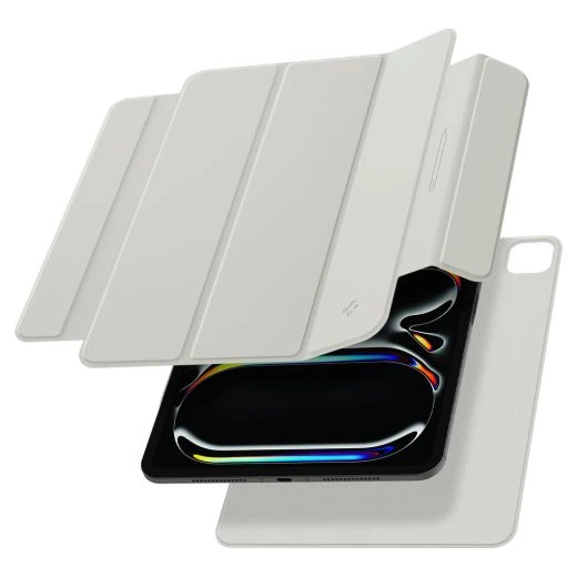Чехол Spigen Air Skin Folio OneTap Gray для iPad Pro 11" M5 | M4 (2025 | 2024) (ACS06513) - изображение 3
