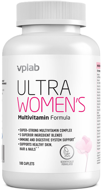 Мультивітаміни для жінок VPLab Ultra Women'S Multivitamin Formula 180 капсул (5060255356739) - зображення 1