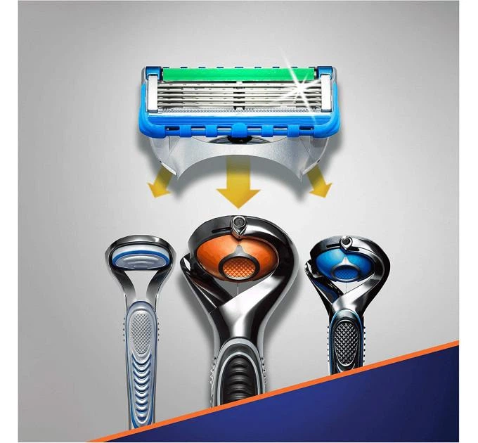 Сменные картриджи для бритья (лезвия кассеты) мужские Gillette ProGlide Power США 8 шт - изображение 3