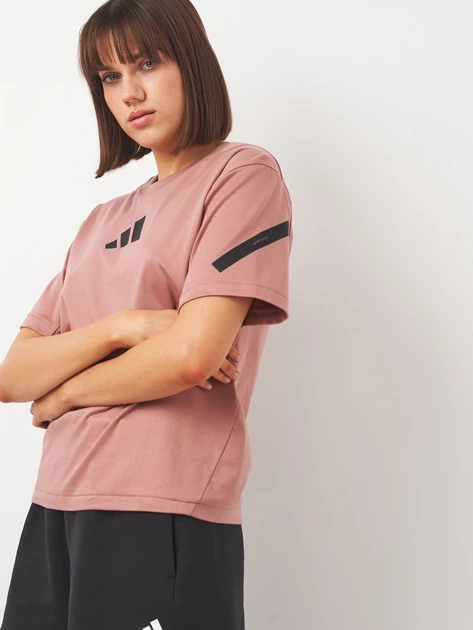 Футболка хлопковая женская Adidas W Z.N.E. Tee JC9311 2XL Warcla (4067902938943) - изображение 4