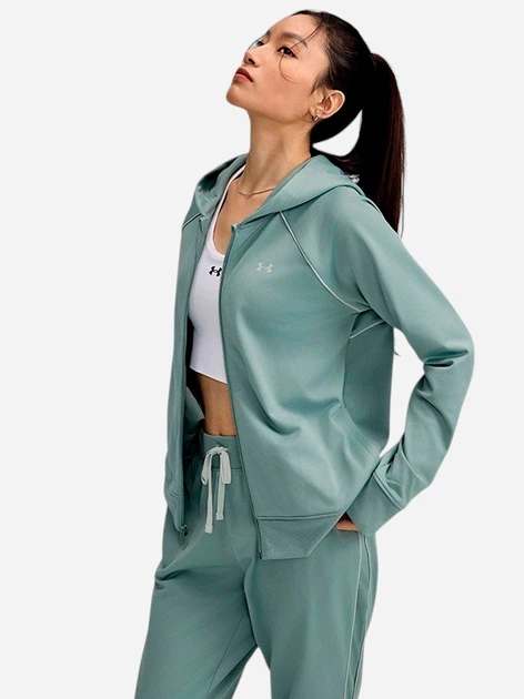 Спортивный костюм женский Under Armour Ua Rival Tricot Tracksuit Hd 6001966-348 L Зеленый (197779717991) - изображение 3