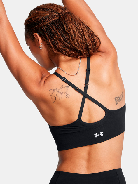 Спортивный топ женский Under Armour Vanish Seamless Low Bra 1384417-001 M Черный (196886942999) 