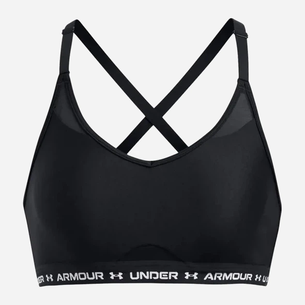 Спортивный топ для фитнеса женский Under Armour UA Crossback Low Bra 1386424-001 XL Черный (197777146175) - изображение 3