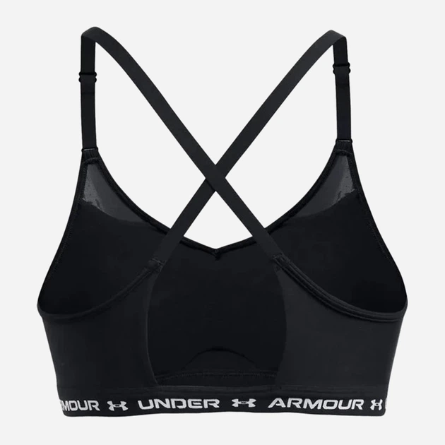 Спортивный топ для фитнеса женский Under Armour UA Crossback Low Bra 1386424-001 XL Черный (197777146175) - изображение 4