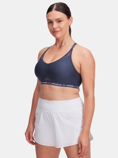 Спортивный топ женский Under Armour Ua Crossback Low Bra 1386424-044 L Серый (197779697194) - изображение 3