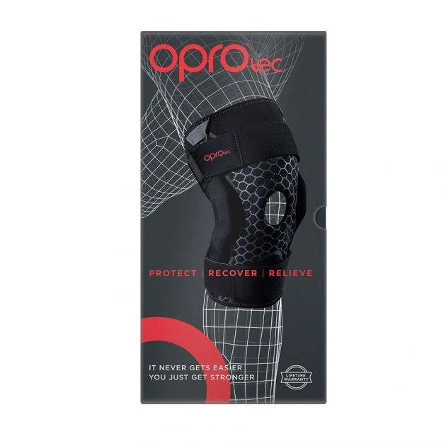 Фиксатор колена с металлическим стабилизатором OPROtec Knee Brace With Metal Hinges (TEC5732) Black р. M - Фото 4 Фиксатор колена с металлическим стабилизатором OPROtec Knee Brace With Metal Hinges (TEC5732) Black р. M - изображение 4