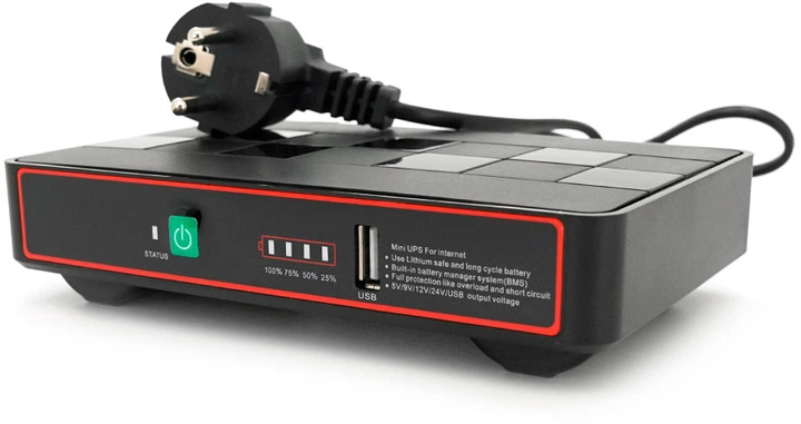 ИБП для роутеров/коммутаторов Greenwave ECO418Pro-18W PON/POE 5/9/12/15/24V 12000MAh Black (YT33597) - изображение 2