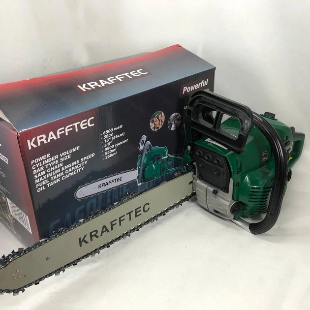 Бензопила цепная бензиновая Krafftec ZQ-745 5800Вт 450мм 9500 об/мин - Фото 7 Бензопила цепная бензиновая Krafftec ZQ-745 5800Вт 450мм 9500 об/мин - изображение 7