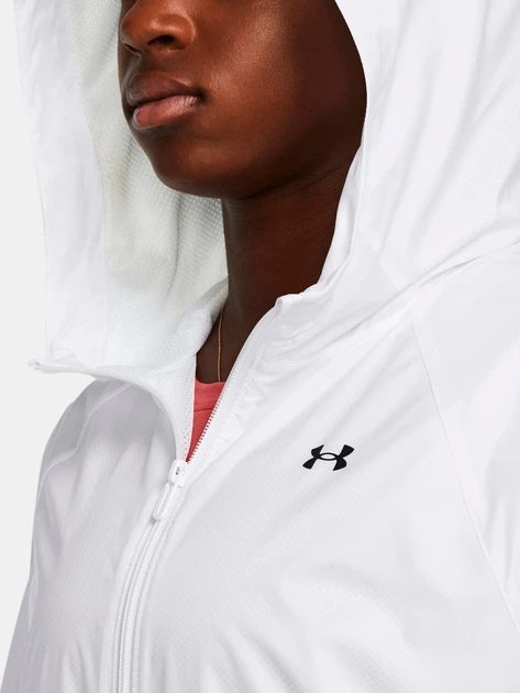 Спортивная ветровка с капюшоном женская Under Armour Ua Rival Sport Windbreak Jkt 1382698-100 S Белая (196885564086) - Фото 3 Спортивная ветровка с капюшоном женская Under Armour Ua Rival Sport Windbreak Jkt 1382698-100 S Белая (196885564086) - изображение 3