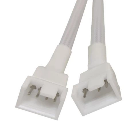 Перехідник роздвоювач 1 на 2 кулера 26 см 4 pin fan cooler hub кабель в оплетці Розгалужувач Білий - Фото 4 Перехідник роздвоювач 1 на 2 кулера 26 см 4 pin fan cooler hub кабель в оплетці Розгалужувач Білий - зображення 4