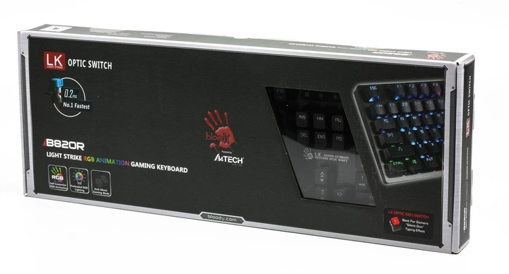 Клавиатура A4Tech Bloody B820R Red SW Black Store - Фото 6 Клавиатура A4Tech Bloody B820R Red SW Black Store - изображение 6