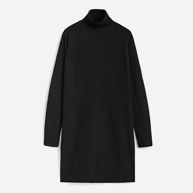 Платье осеннее женское Massimo Dutti 6614618800c17 L Черное (1000000044686) 