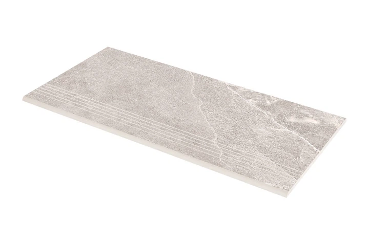 Ступенька из керамогранита Zeus Ceramica Kalakito Ivory SZRXKA1BRNQ Эко 600х300х9,2 мм бежевая, под камень, матовая, с противоковзскими прорезями - Фото 2 Ступенька из керамогранита Zeus Ceramica Kalakito Ivory SZRXKA1BRNQ Эко 600х300х9,2 мм бежевая, под камень, матовая, с противоковзскими прорезями - изображение 2