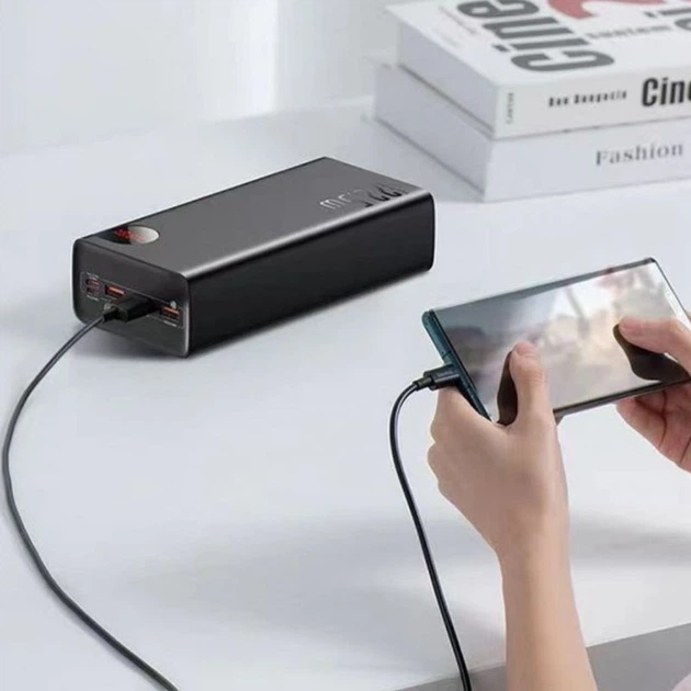 Портативное ЗУ Power Bank Baseus Adaman Digital Display 22.5W 40000mAh (PPAD020101) Black - изображение 7