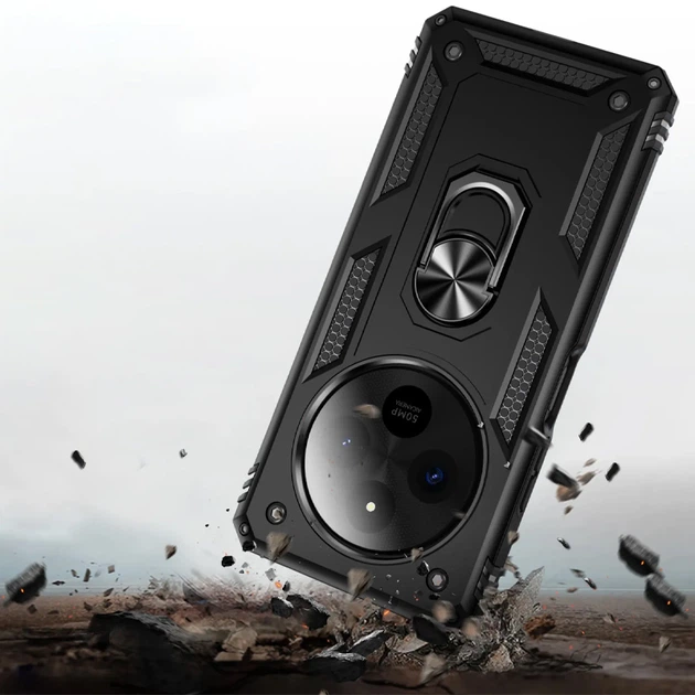 Удароміцний чохол Serge Ring for Magnet для Xiaomi Redmi 14C / Poco C75 Чорний Без бренду - зображення 4