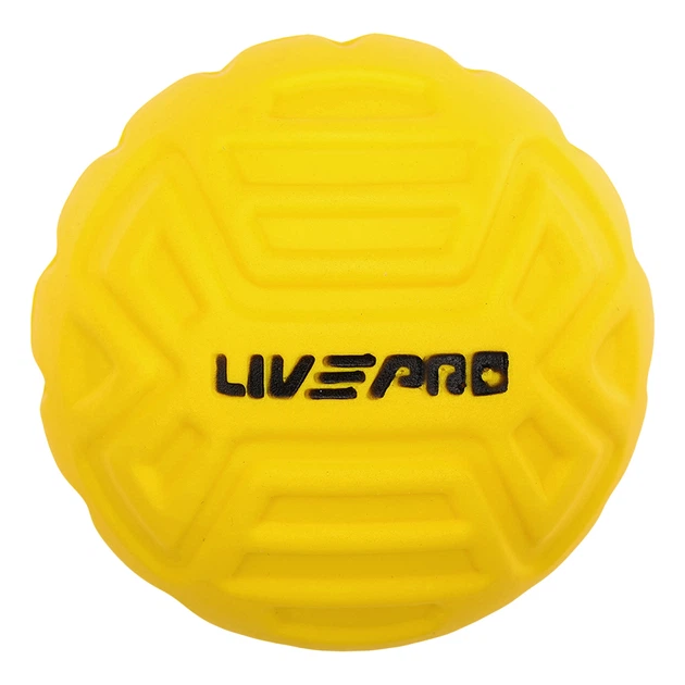 М'яч масажний для МФР ø6см 2 штуки LivePRO Foot massage ball LP8507 (d-6см, блакитний-жовтий) - зображення 4