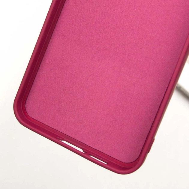 Чохол TPU GETMAN Liquid Silk Full Camera Samsung Galaxy S24 FE Бордовий / Marsala - зображення 7