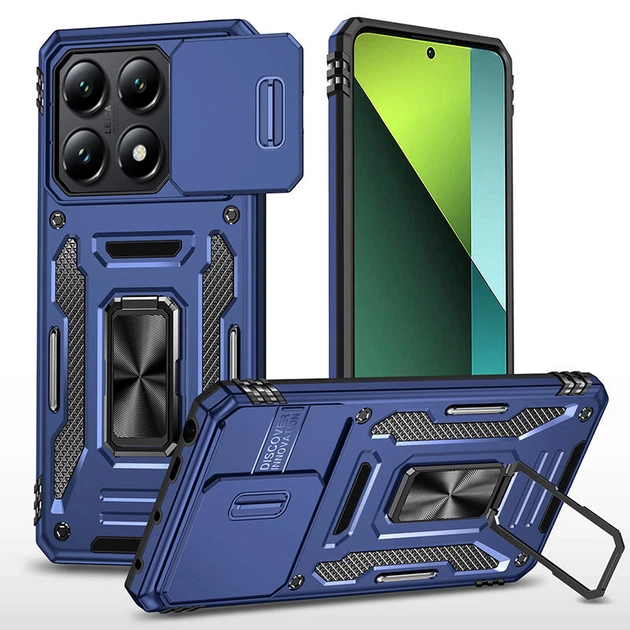Удароміцний чохол Camshield Army Ring для Xiaomi 14T Синій / Navy Без бренду - Фото 1 Удароміцний чохол Camshield Army Ring для Xiaomi 14T Синій / Navy Без бренду - зображення 1