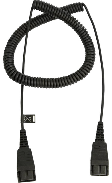 Кабель Jabra QD to QD spiral 0.5-2 m Black (8730-009) - зображення 1