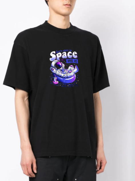 Футболка бавовняна довга чоловіча Trace of Space TOSB20077 M Чорна з принтом від Rozetka на платформі USKIDKA Акція на Футболка бавовняна довга чоловіча Trace of Space TOSB20077 M Чорна з принтом від Rozetka