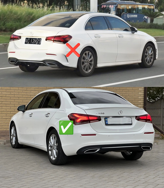 Брызговики Premium Sedan (для Base, 4 шт) для Mercedes A-сlass W177 2018- гг - Фото 2 Брызговики Premium Sedan (для Base, 4 шт) для Mercedes A-сlass W177 2018- гг - изображение 2