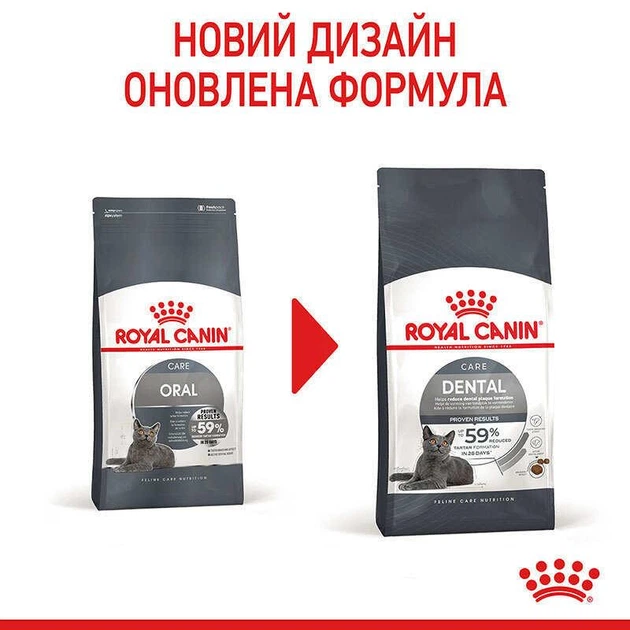 Сухой корм Royal Canin DENTAL cat для взрослых кошек с повышенной чувствительностью полости рта, 1.5 кг (2971015) - Фото 5 Сухой корм Royal Canin DENTAL cat для взрослых кошек с повышенной чувствительностью полости рта, 1.5 кг (2971015) - изображение 5