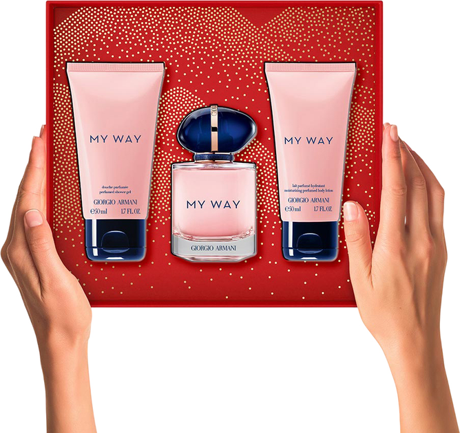 Набір для жінок Giorgio Armani My Way Парфумована вода 50 мл + Гель для душу 50 мл + Лосьйон для тіла 50 мл (3614274336986) - зображення 3