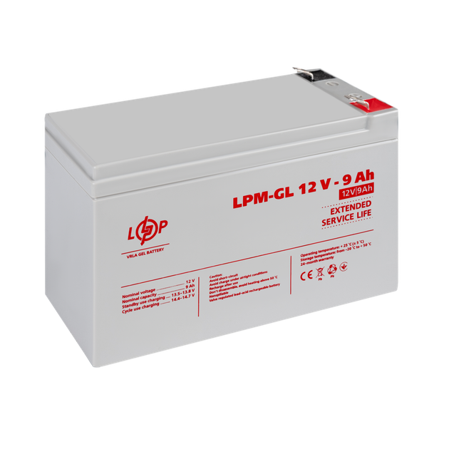 Аккумулятор гелевый LogicPower LPM-GL 12 - 9 AH - Фото 3 Аккумулятор гелевый LogicPower LPM-GL 12 - 9 AH - изображение 3
