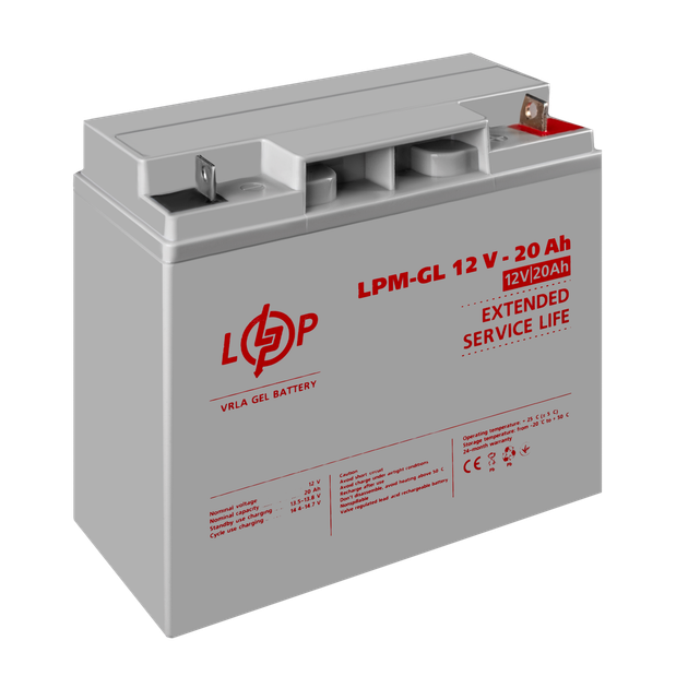 Акумулятор гелевий LogicPower LPM-GL 12 - 20 AH - зображення 4