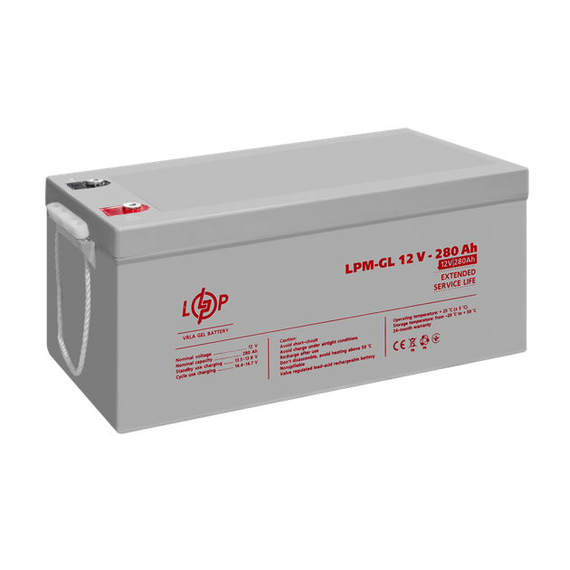 Акумулятор гелевий LogicPower LPM-GL 12V - 280 Ah - зображення 4