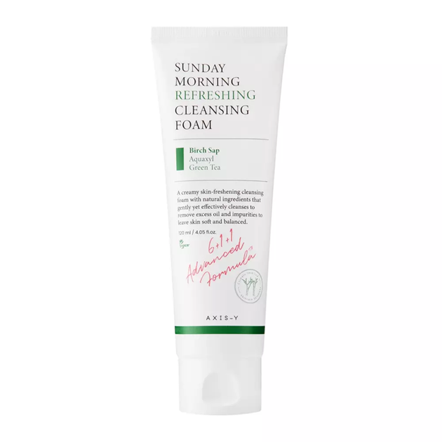 Пенка для лица Axis-Y Sunday Morning Refreshing Cleansing Foam, 120 мл - Фото 1 Пенка для лица Axis-Y Sunday Morning Refreshing Cleansing Foam, 120 мл - изображение 1