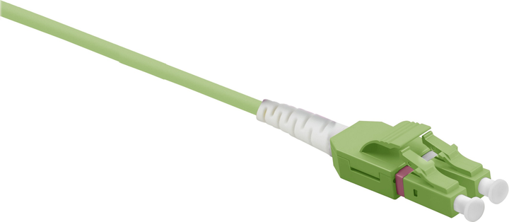 Patchcord światłowodowy Helos Uniboot LC/LC Duplex 50/125µm OM5 5 m Green (4005938733767) - obraz 1