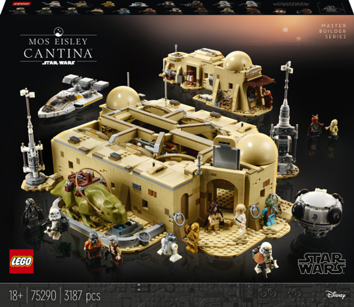 Zestaw klockow LEGO Star Wars Kantyna Mos Eisley 3187 elementow (75290) (955555908531070) - Outlet - obraz 1