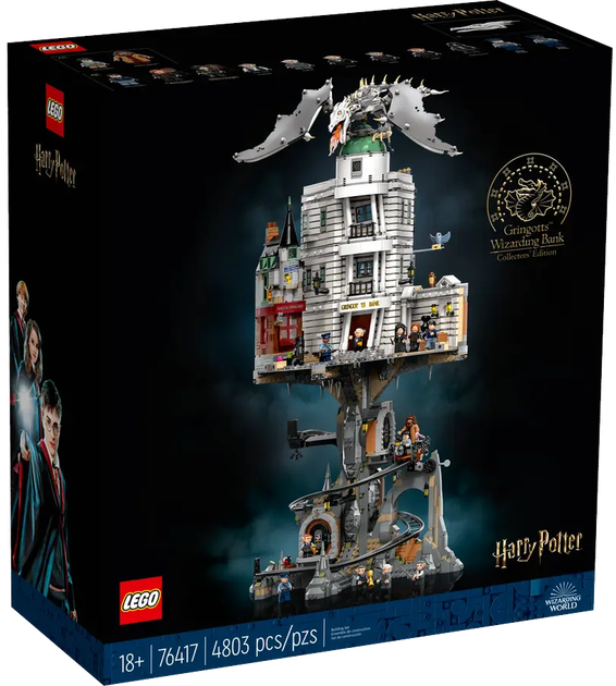 Конструктор LEGO Harry Potter Чарівний банк Грінготтс - колекційне видання 4801 елемент (76417) (955555908528159) - Уцінка - зображення 1