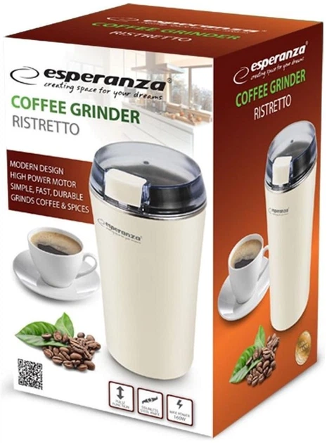 Кофемолка Esperanza EKC008W 160W White – фото, отзывы