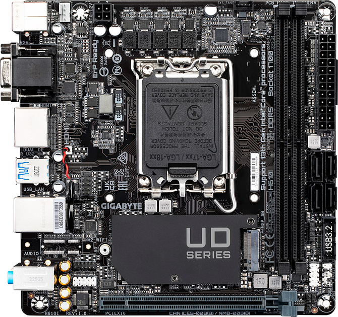 Материнская плата Gigabyte H610I (s1700, Intel H610, PCI-Ex16) - изображение 1