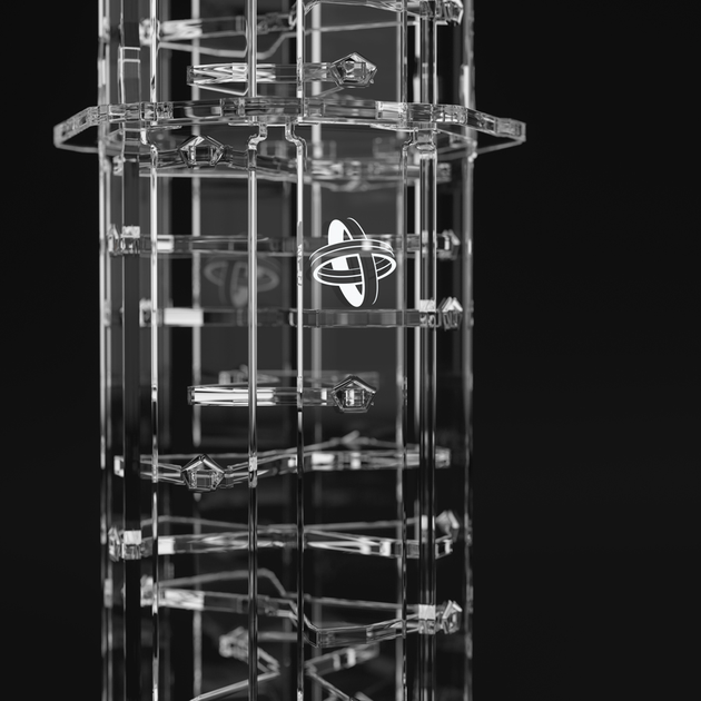 Akcesoria do gier w kości Gamegenic Podstawka Crystal Twister Premium Dice Tower (4251715410387) - obraz 6