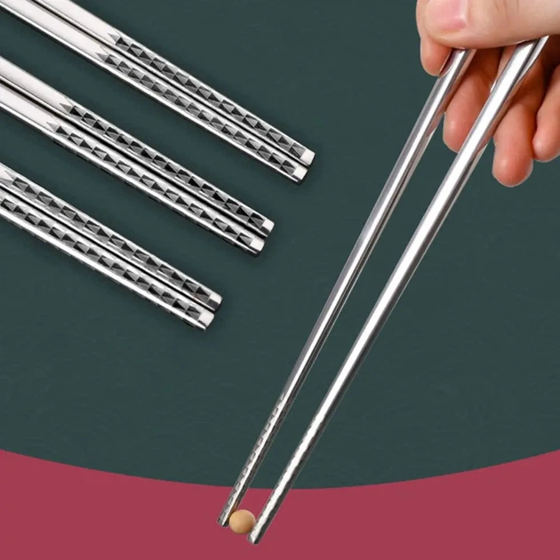 Палички для їжі BauTech Chopsticks із нержавіючої сталі в китайському стилі Журавлі Сріблястий (1015-464-01) - Фото 2 Палички для їжі BauTech Chopsticks із нержавіючої сталі в китайському стилі Журавлі Сріблястий (1015-464-01) - зображення 2