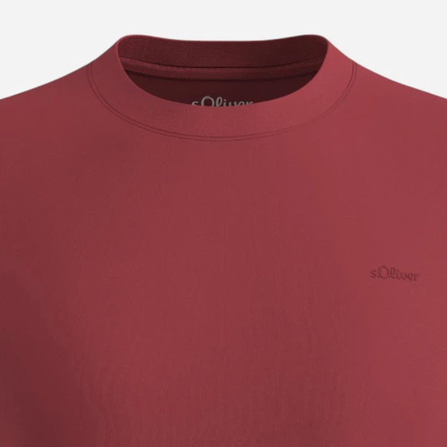 Koszulka męska bawełniana s.Oliver 10.3.16.12.130.2166102-3556 6XL Czerwona (4099977024696) - obraz 4