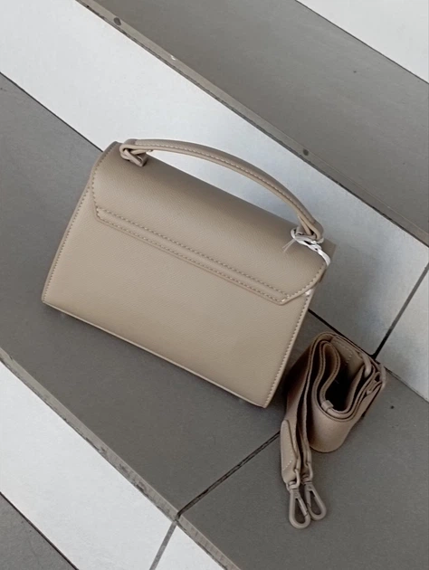 Женская сумка David Jones кросс боди с клапаном бежевая CM7394 T.Taupe - Фото 3 Женская сумка David Jones кросс боди с клапаном бежевая CM7394 T.Taupe - изображение 3