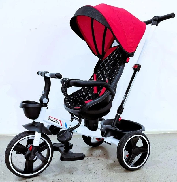 Трехколесный велосипед коляска BestTrike "Oscar" 6390 – 22-918 с телескопической ручкой - Фото 1 Трехколесный велосипед коляска BestTrike "Oscar" 6390 – 22-918 с телескопической ручкой - изображение 1