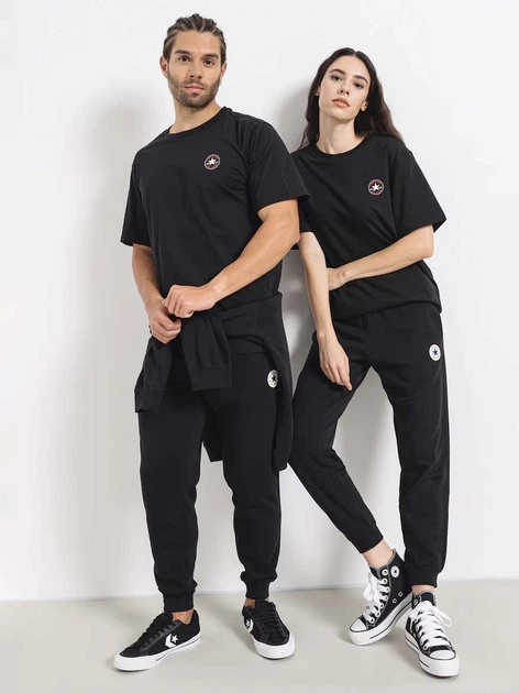 Футболка хлопковая длинная мужская Converse Core Chuck Patch Tee Black 10026565-001 S Black (194434694956) - Фото 4 Футболка хлопковая длинная мужская Converse Core Chuck Patch Tee Black 10026565-001 S Black (194434694956) - изображение 4