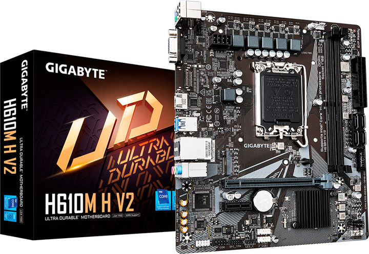 Материнская плата Gigabyte H610M H V2 (s1700, Intel H610, PCI-Ex16) - изображение 4