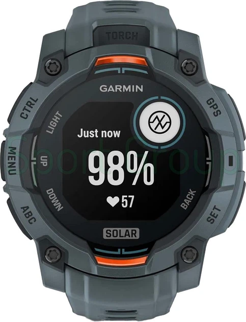 Смарт-часы Garmin Instinct 3 с солнечной батареей (010-02934-01) 45 мм SOLAR, цвет серый - изображение 10