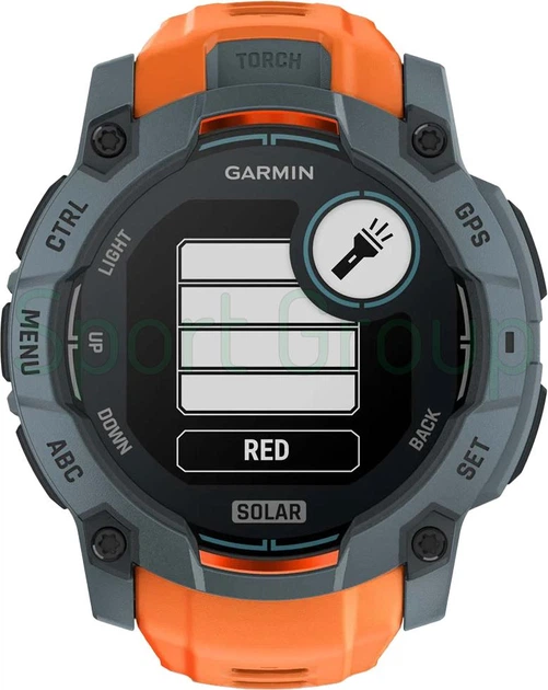 Смарт-часы Garmin Instinct 3 с солнечной батареей (010-02935-01) 50 мм SOLAR, цвет сірий/помаранчевий - изображение 8